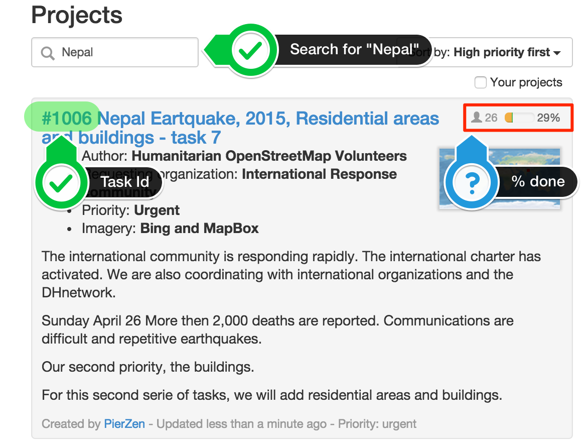 OSM Tasking Manager