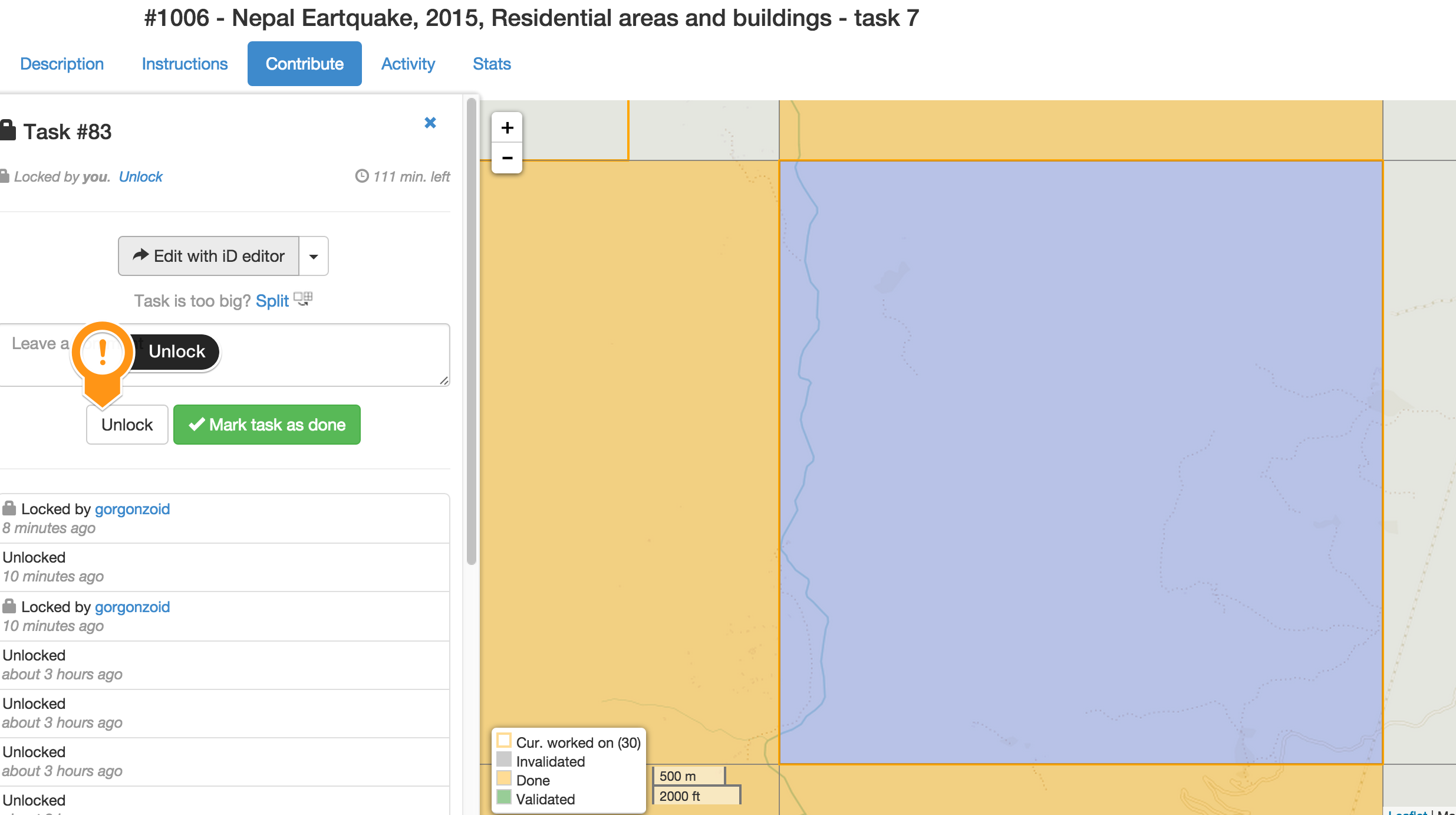 OSM Task Unlock